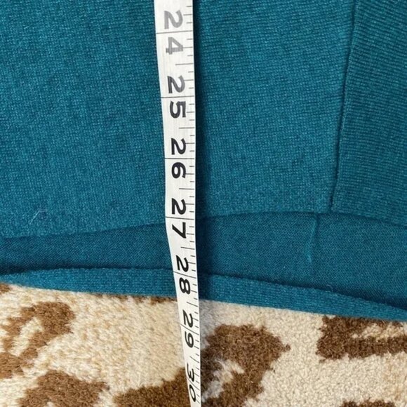 Kerisma  S/M Wool Blend Teal Oversized Lagenlook Patch pocket Artsy Sweater - Picture 6 of 7